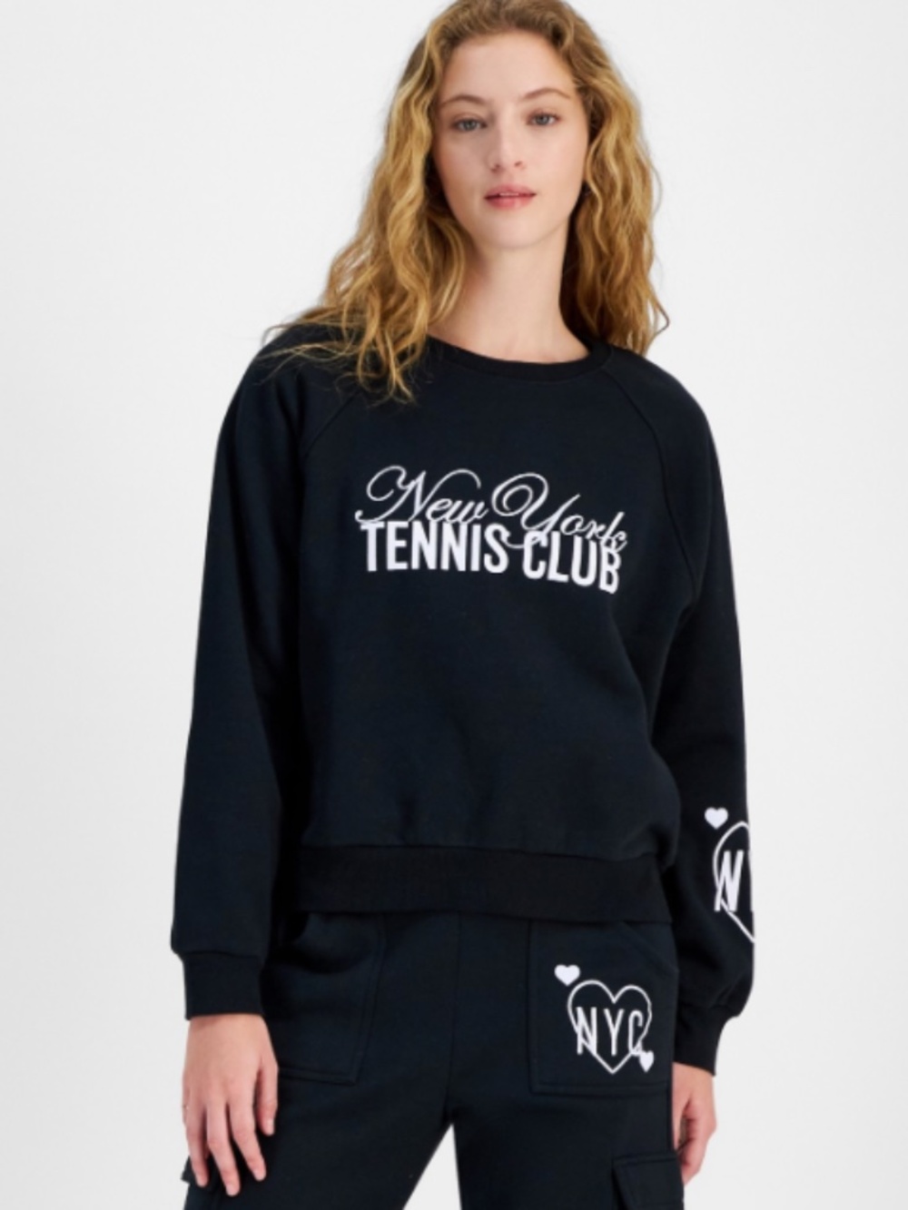 Self Esteem Juniors' Graphic Crewneck Sweatshirt - Black SIZE S NWT